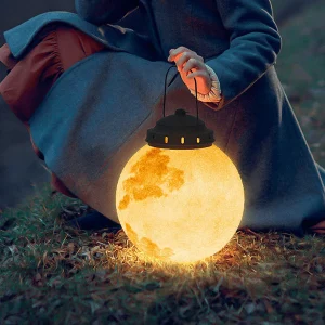 Elif Moderne LED Buitenlamp Hanglamp Goud Metaal Hars Hal Buiten