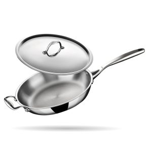 Stahl – Triply Koekenpan – 28 cm – PFAS Vrij – Incl. Deksel