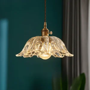 Glazen Bloem Hanglamp