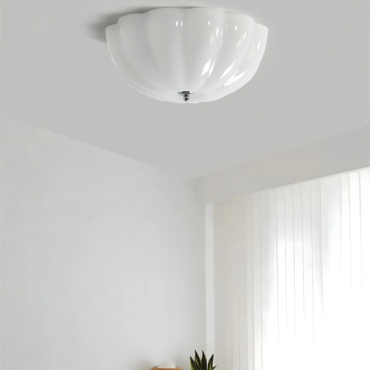 Opalen Schelp Plafondlamp - Afbeelding 6