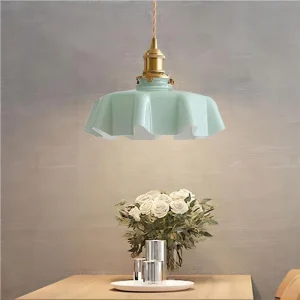 Retro Glazen Bloem Hanglamp